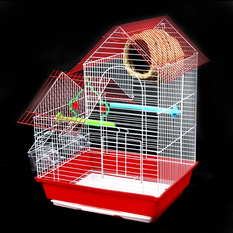 Bird Cages Houses Metal Iron Parrot Villa Cage Cockatiel Large Home