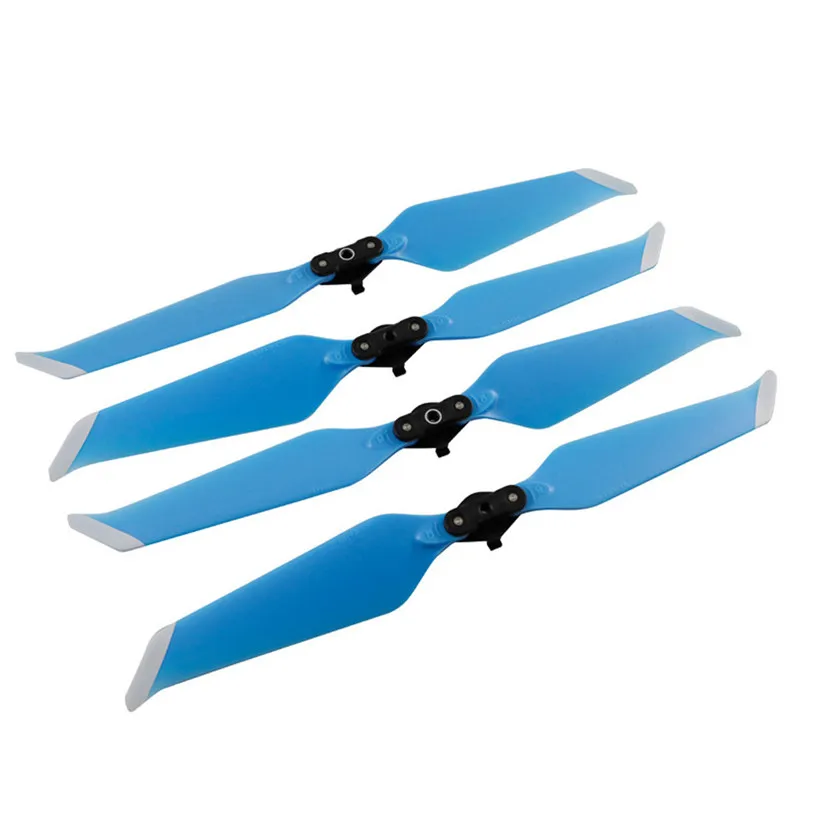 4 шт. пропеллера для DJI Drone Zoom 8743F малошумные быстросъемные летающие лопасти пропеллеры для DJI Drone Mavic 2 Pro 81105 - Цвет: Синий