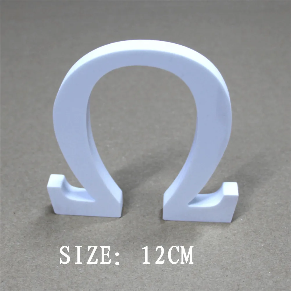 

Home Decor Decoration height 12cm Wood Wooden White Greek Letters Alphabet number Birthday Wedding Decorations Drop Shipping