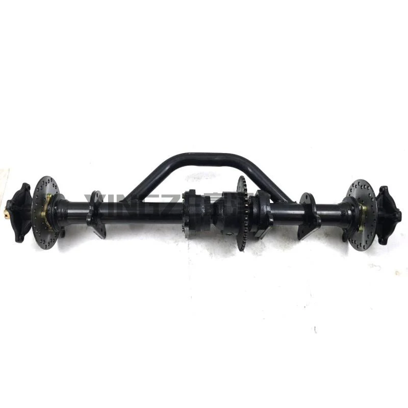 

DIY Four Wheel GO KART KARTING ATV UTV Buggy Transmission Disc Brake 81CM Rear Axle With Differential