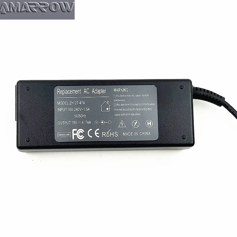 Ноутбук Зарядное устройство Мощность адаптер для samsung R780J RC508 RC510 RC512 RC518 RC520 RC530 RC708 RC710 RC730 19V 4.74A 90 Вт 5,0*3,0 мм