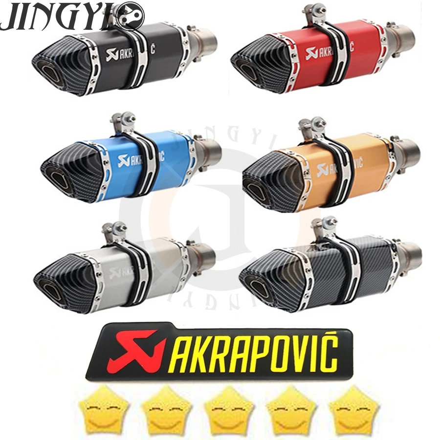 

AKRAPOVIC exhaust motorcycle exhaust db killer 51mm For kawasaki KLX 250 NINJA 300 Z1000SX ER6F VULCAN S 650 Z1000 #Y401