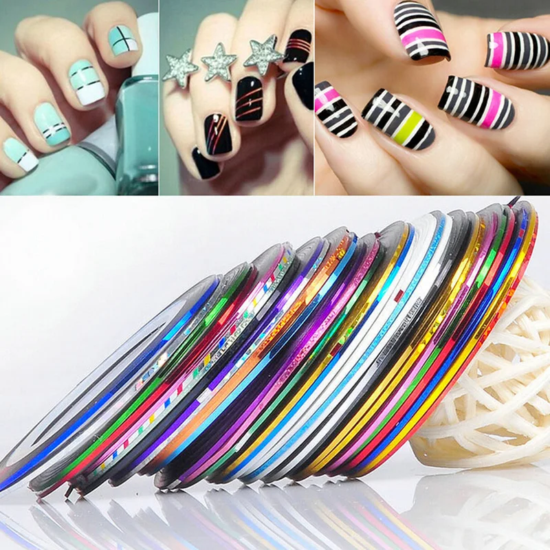 30 шт. разноцветные наклейки для ногтей|art|art nail stickersticker wall art |