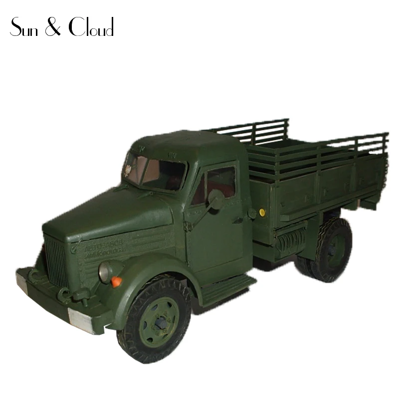 

1:25 DIY 3D Soviet Truck GAZ-51 Paper Model Second World War Assemble Hand Work Puzzle Game DIY Kids Toy