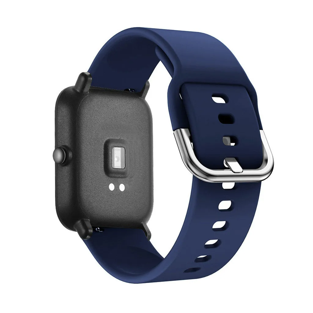 Ремешок сменный из мягкого силикона для наручных часов Xiaomi Huami Amazfit Bip Youth ремешок