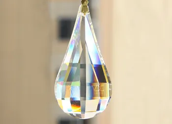 

K9 50MM Lighting Accessories crystal pendants for chandeliers Long gourd pendant bead curtain