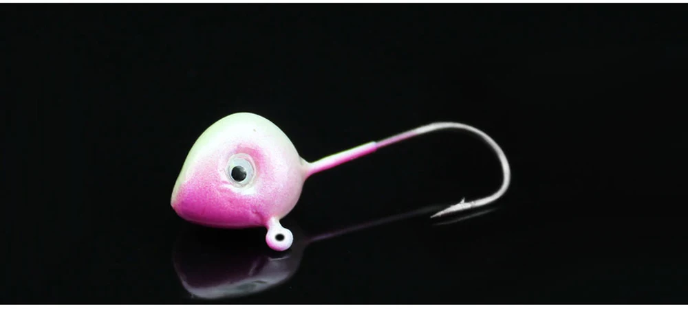 10 шт. 3D глаза углеродная голова рыбы свинец джиг рыболовный крючок моделирование для мягкой червя приманки металлические приспособления рыболовные Крючки снасти#84