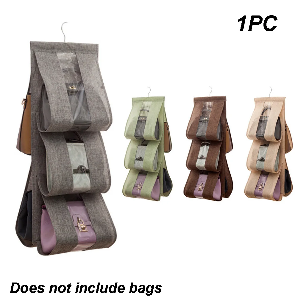 5 Compartments Closet Handbag Storage Holder Washable Door Wall Classify Pocket Organiser Foldable Wardrobe | Дом и сад