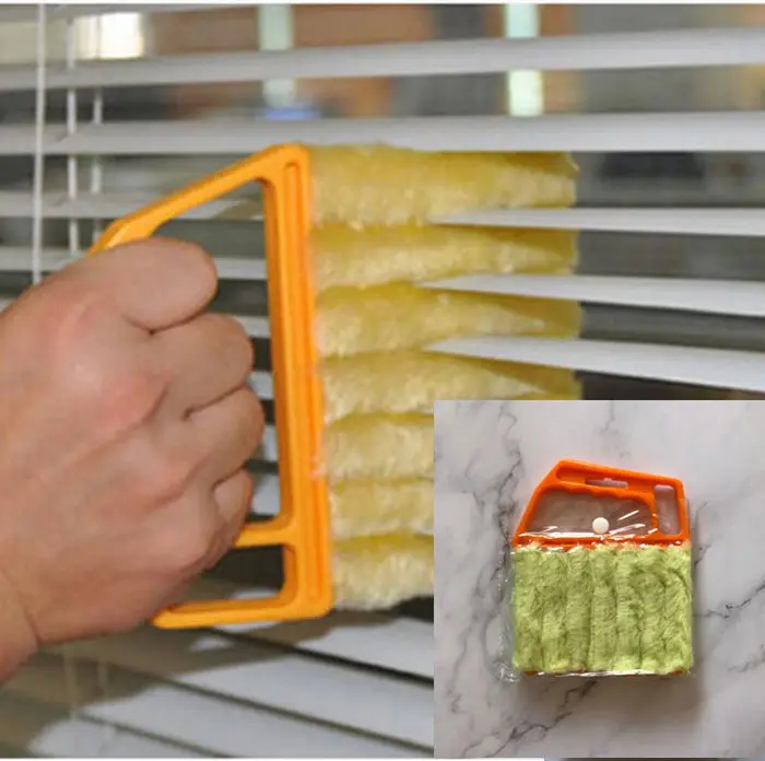 

Useful Microfiber Window cleaning brush air Conditioner Duster cleaner with washable venetian blind blade cleaning cloth
