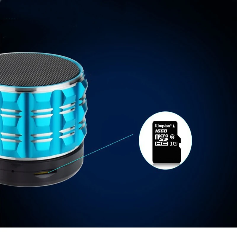 Новый портативный мини S16 Bluetooth динамик Поддержка TF карты сабвуфер Открытый