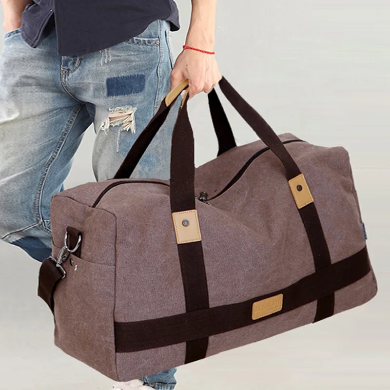 

large capacity canvas valise Fashion sports sack,shoulder trave pouchl,handbag bag,diagonal hand luggage bag moving poke tide