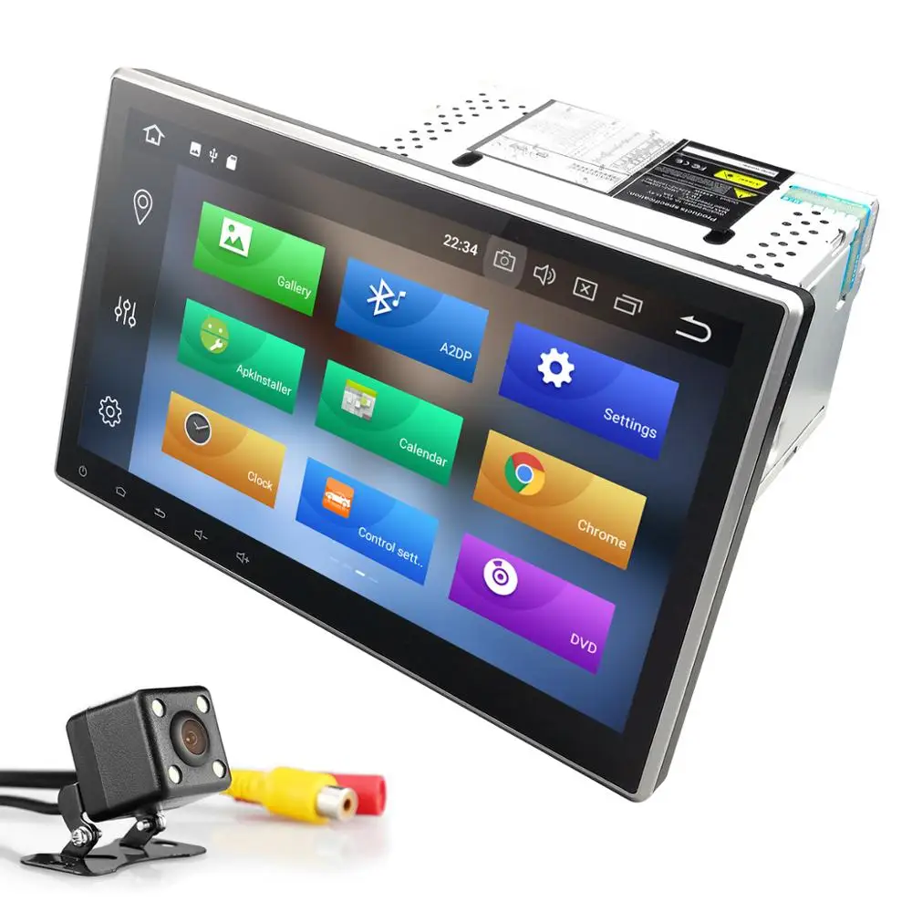 Best 10.1 Inch 4G RAM Universal Android 8.0 Car DVD Player Radio GPS Navigation Bluetooth USB Head unit 1024*600 screen DAB+ BT 4