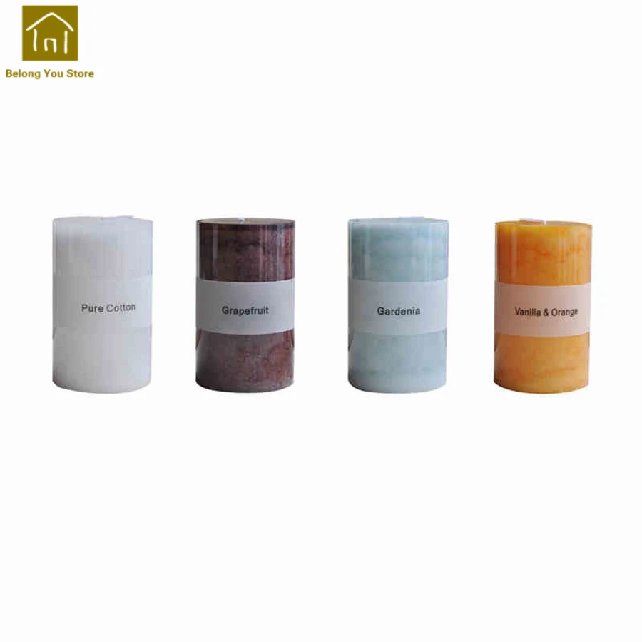 

Romantic Paraffin Large Aromatic Candle Fragrunce Safe Creative Scented Tea Wax Duft Wedding Candles Decoration Product WKK036
