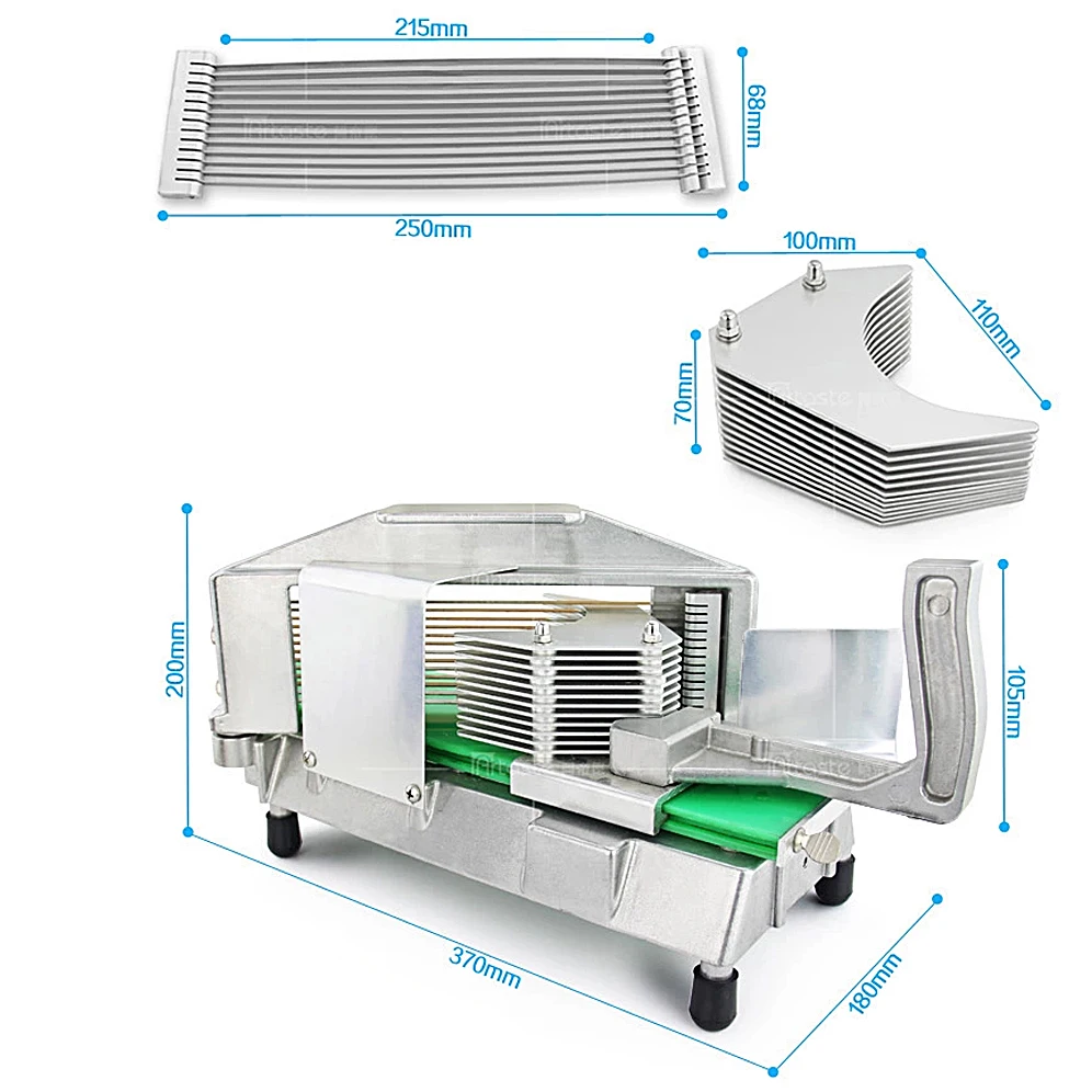 Нержавеющая сталь коммерческих руководство помидор срез мульти-Измельчитель нарезки машины Кухня Инструменты Пособия по кулинарии инструмент Лидер продаж прочный