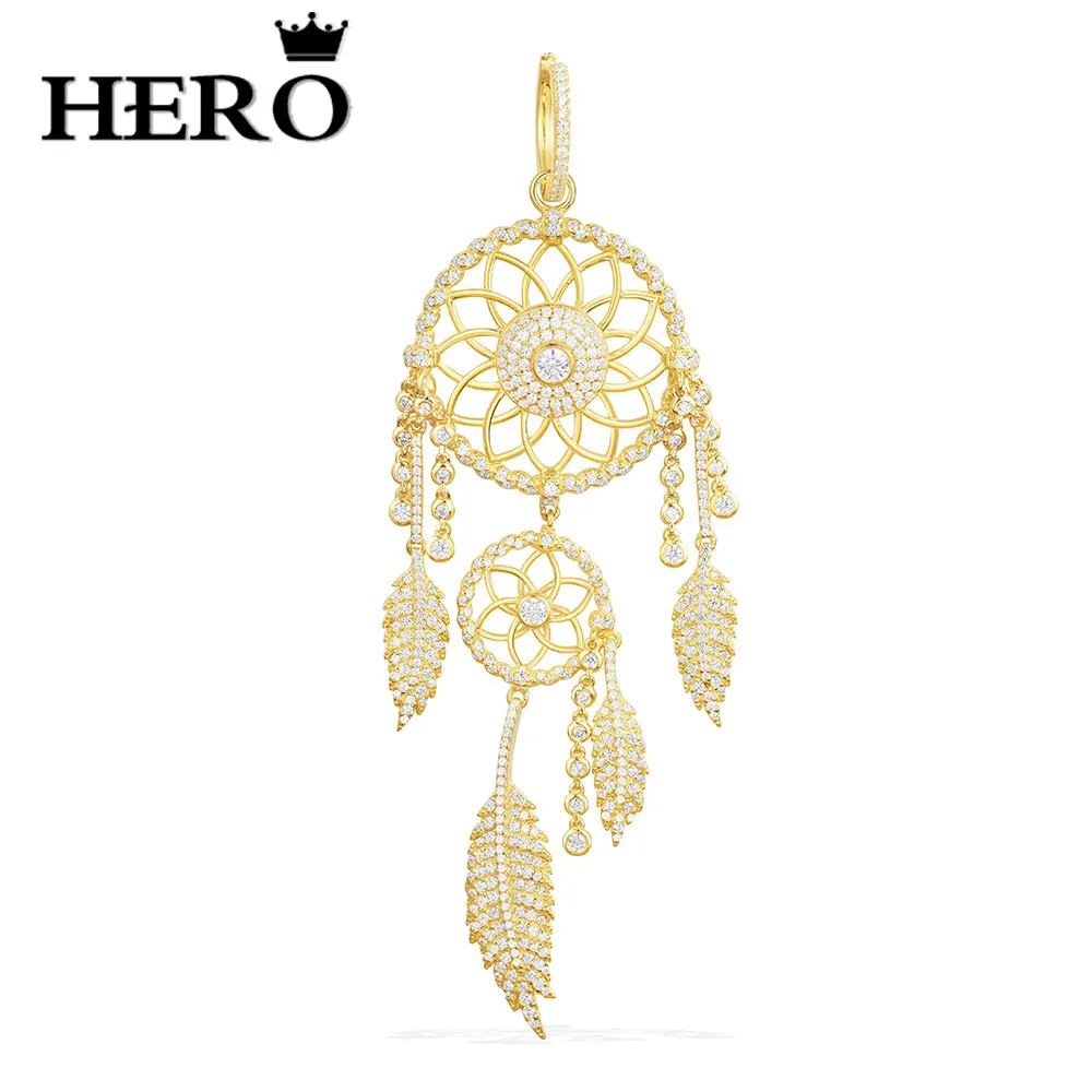 

HERO Original Copy High Quality 1:1 APM Dream Catcher With Cubic Zirconia Earrings With Logo Free Envelope Mail