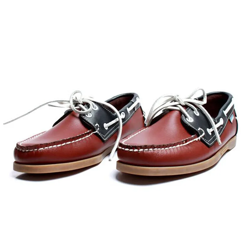 Men Genuine Leather Driving Shoes,Docksides Classic Boat Shoe,Brand Design Flats Loafers For Men Women 2019A021