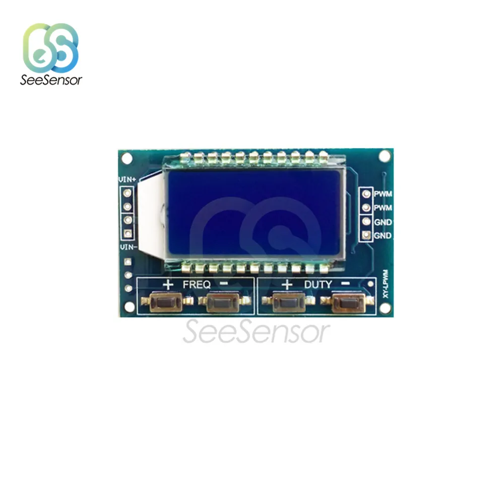 Генератор сигналов PWM частота импульсов рабочий цикл регулируемый модуль ЖК-дисплей Дисплей 1Hz-150Khz 3,3 V-30 V PWM плата Модуль гибкий кабель