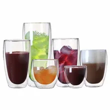 Термостойкая стеклянная чашка с двойными стенками, пиво кофе, чашки, здоровый напиток, кружка, чашки для молока чая, прозрачная стеклянная чашка для виски, посуда для напитков