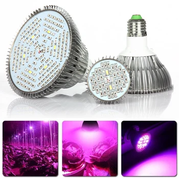 

Full Spectrum Led Grow Light SMD 5730 E26/27 8W-80W Growing Plants lamp Indoor Grow Light Bulbs