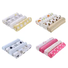 4 шт./компл. одеяльца для новорожденных пеленка для младенцев Полотенца s Мягкие младенцев постельные принадлежности одеяло конверт для ребенка Полотенца чехол для коляски игровой коврик