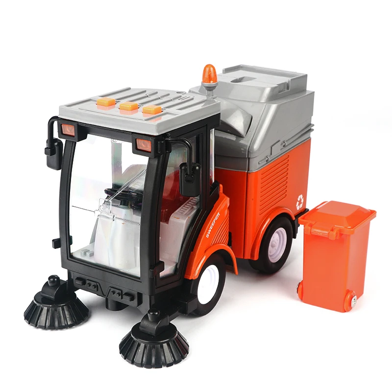 

Simulated Inertia Sweeper Plastic Material Story Song Back Tang Poetry Story Telling Auto Light Starting Voice toy car Jsuny