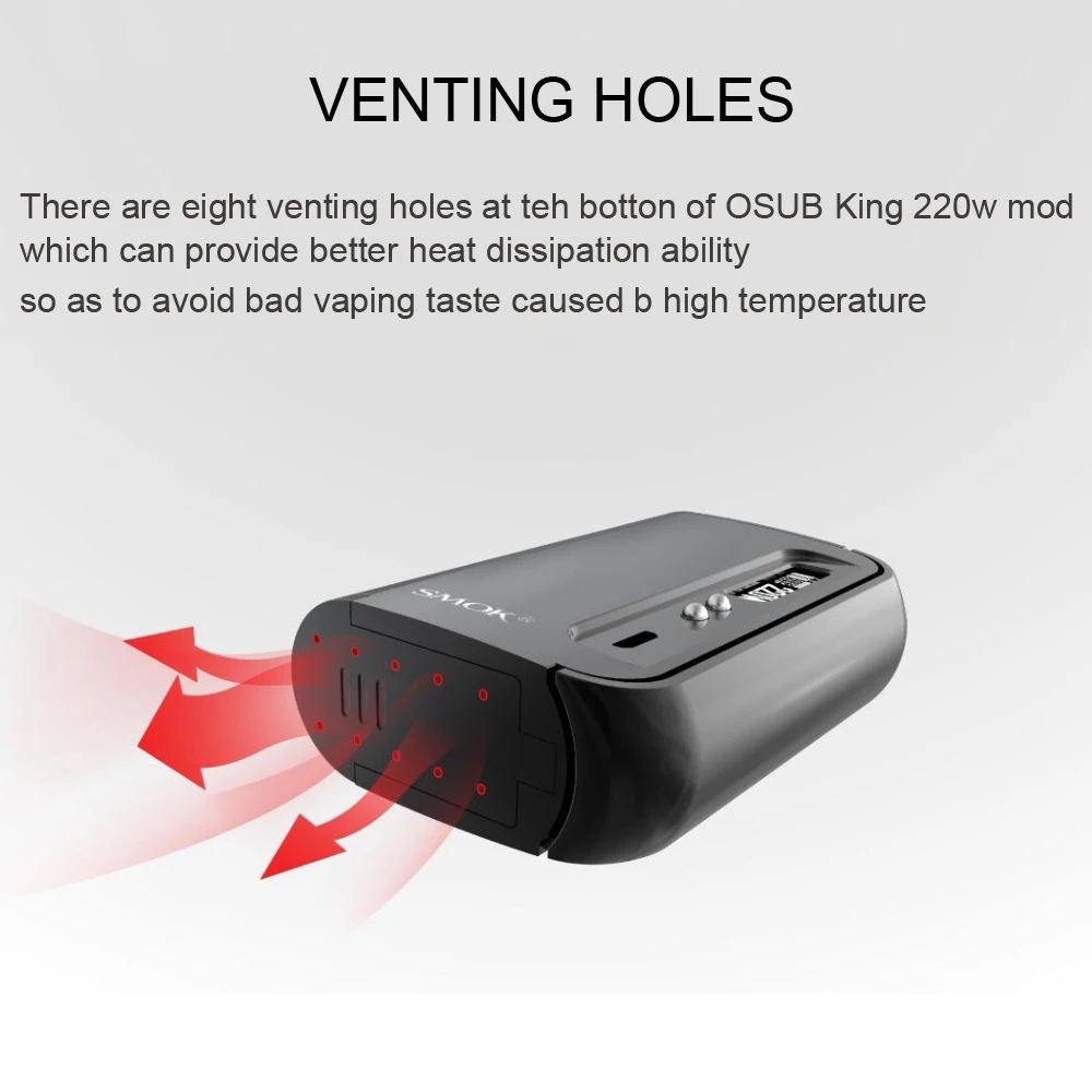 SMOK OSUB королевская коробка мод 220 Вт электронная сигарета с TFV8 детский распылитель микро TFV4 испаритель танк электронная сигарета