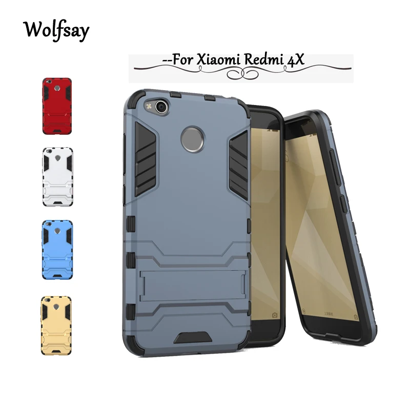 For Xiaomi Redmi 4X Case Cover Armor Silicone Hard Back PC Phone Protective | Мобильные телефоны и аксессуары