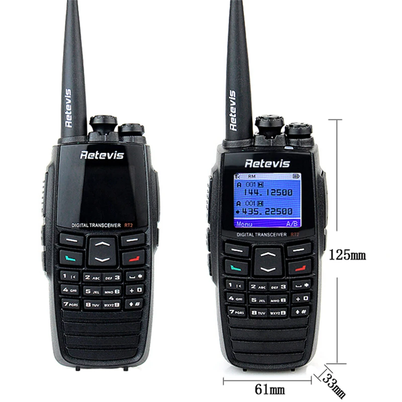 Retevis цифровой GPS Портативная портативная рация VHF+ UHF DPMR цифровой интерфон двухдиапазонный двойной режим ожидания Аналоговый Цифровой двухсторонний радио