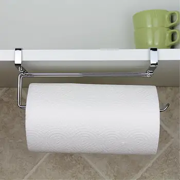 

Kitchen Paper Towel Holder Hanging Kitchen Organizer Storage Rack Shelf Toilet Holder Bathroom Organizer Stainless Steel