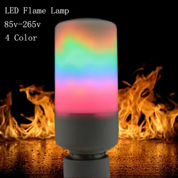 

1Pcs E27 E14 SMD2835 AC85-265V 4 colors LED flame lamp Flame Light Effect Fire Corn BulbFlickering Emulation Night Light