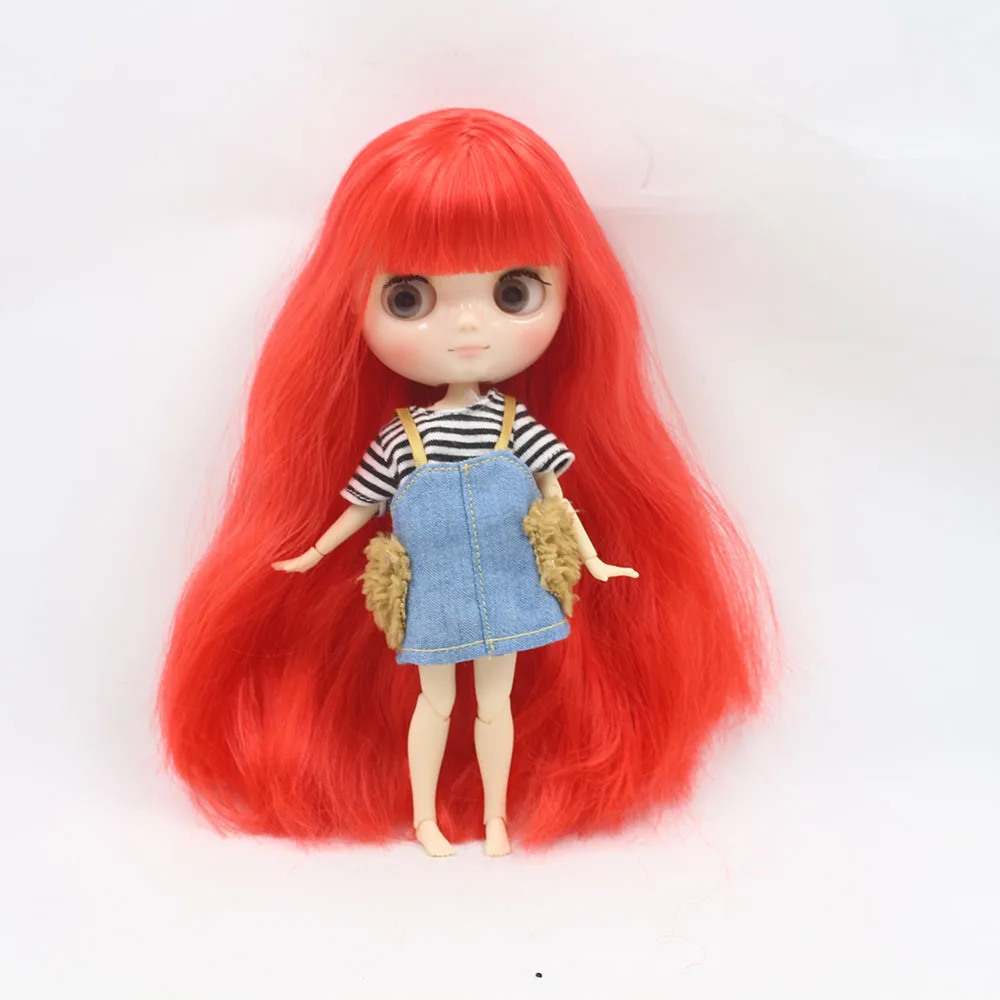 Кукла Обнаженная средней длины с красными волосами длины|middie blythe|blythe jointblythe joint doll