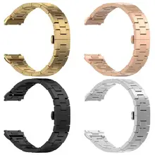 Нержавеющая сталь запястье ремешок Ремешки для Fitbit ионной Смарт-фитнес часы Бизнес замена Браслет