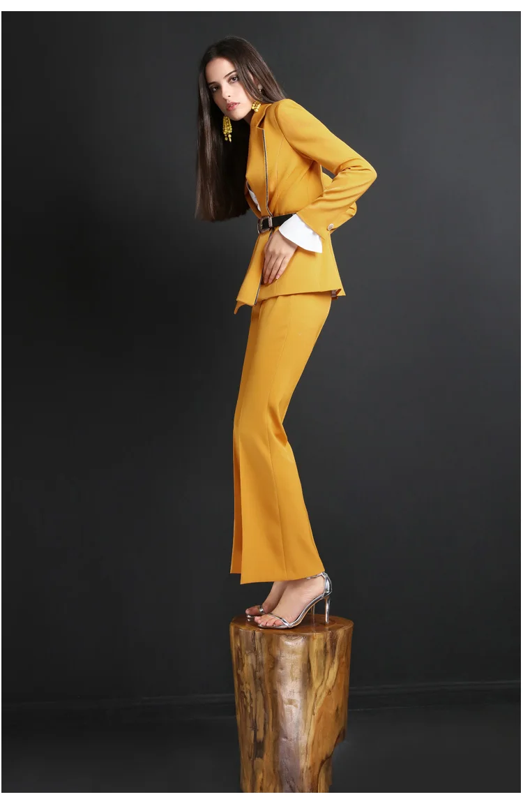 High quality women suits pants suit outdoor office slim fashion Blazer Pant Office Lady acket Female Outfits