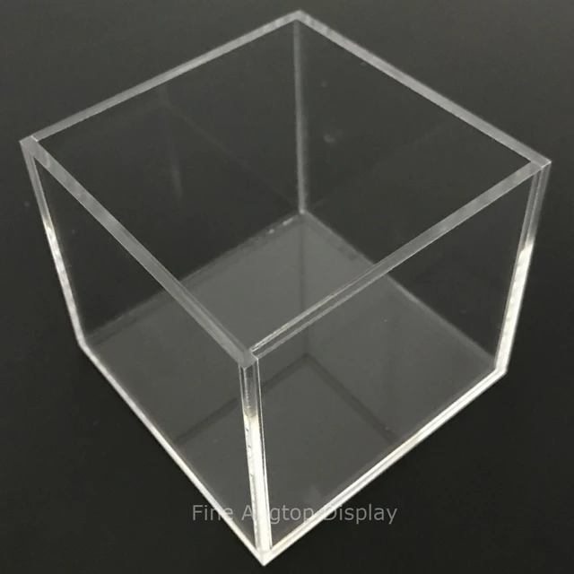 Présentoir cube plexiglas