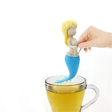 1 шт. сексуальный силиконовый фильтр для заварки чая русалки многоразовый фильтр высокого качества ситечко для заварочного чайника чайная ложка чайный лист травяной инструмент
