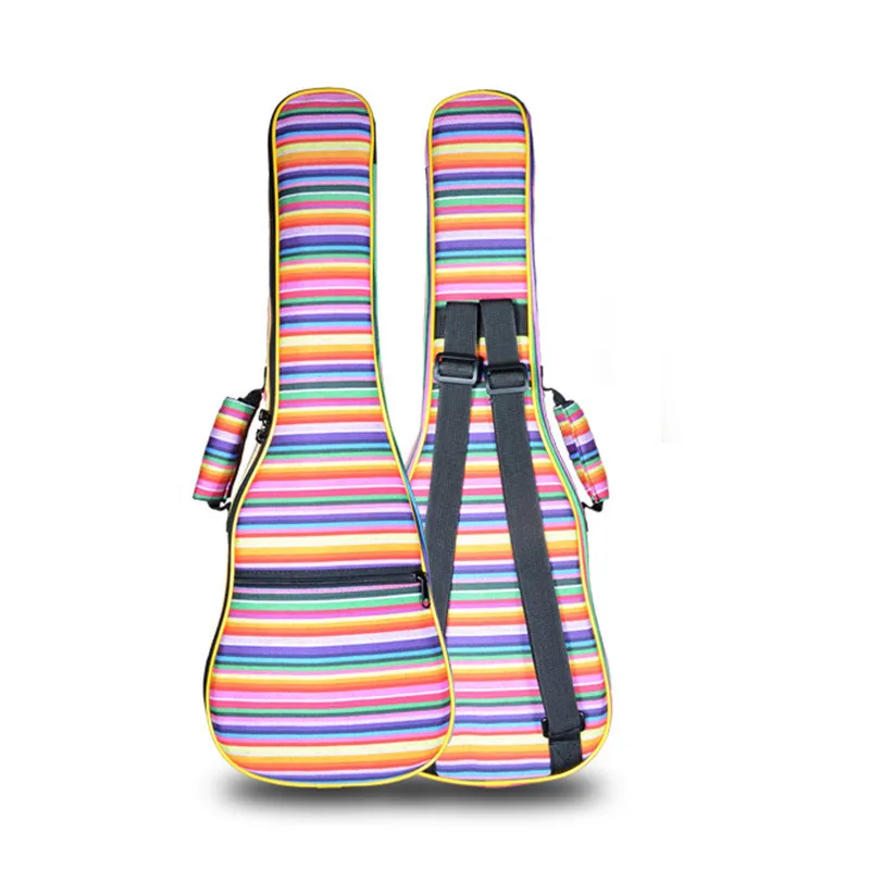 Профессиональный 21 26 дюймов тенор сопрано укулеле сумка Стеганый рюкзак мягкий Цветной корпус Наплечные ремни карман подарок для детей