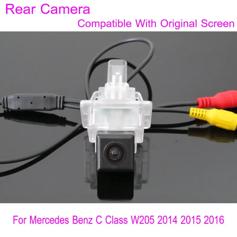 Для Mercedes Benz C Class W205 /RCA и экран, совместимый/Автомобильная камера заднего вида