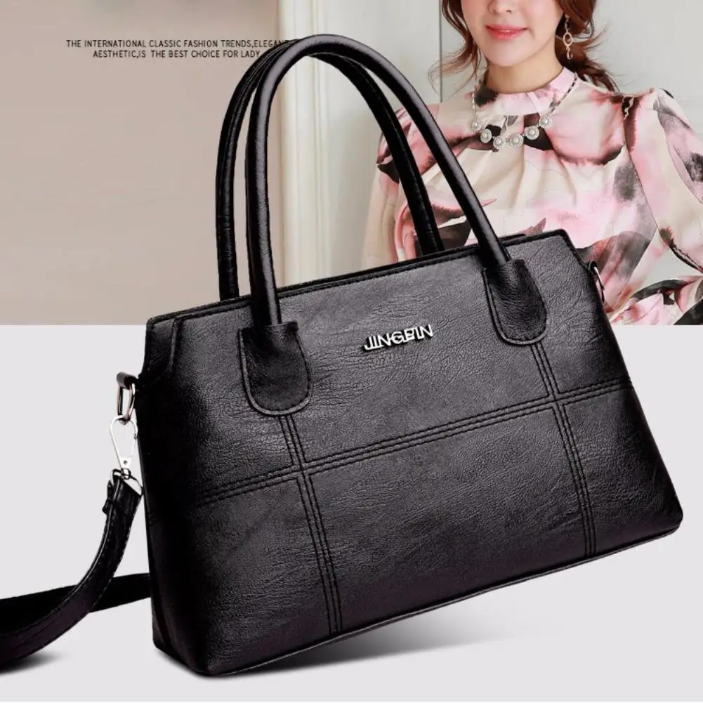 

Fashion Vintage Large Capacity Women Shell Handbag Zipper Tote Shopping Shoulder Bag