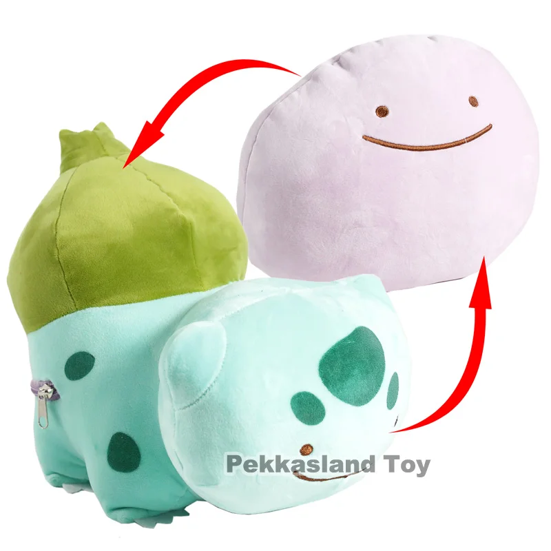 

Anime Cartoon Monster Ditto Bulbasaur Plush Toy Soft Stuffed Doll