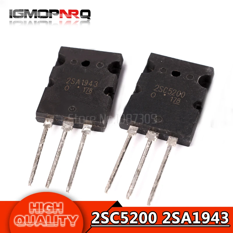 20 PAIRS TOSHIBA TO-3PL 2SA1943-O//2SC5200-O 2SA1943//2SC5200 A1943//C5200