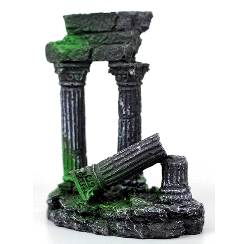 Artificial Roman Column Temple Ruin Aquarium Decoration Aquatic Roman