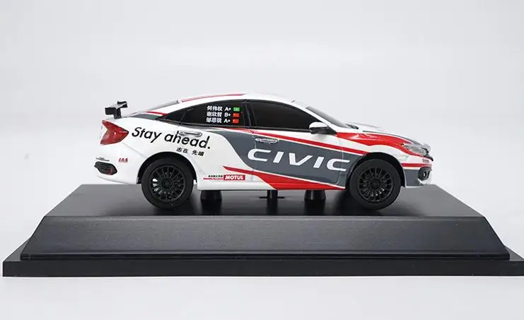 Оригинальные 1:43 Масштаб сплава гоночная модель, высокая моделирования Honda Civic, металлические отливки, коллекция модель игрушечного автомобиля