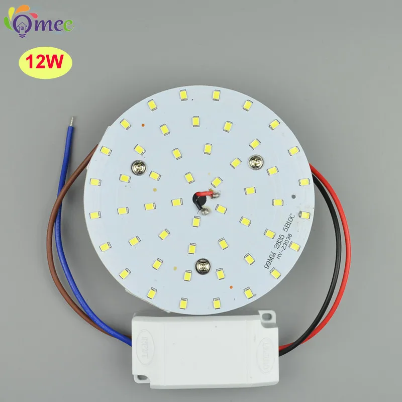 

12W LED Ceiling Light Replacement Magnet Board PCB SMD2835 110 220V Emergency Fluorescent CFL Lamp Panel Light LED Ring Tube