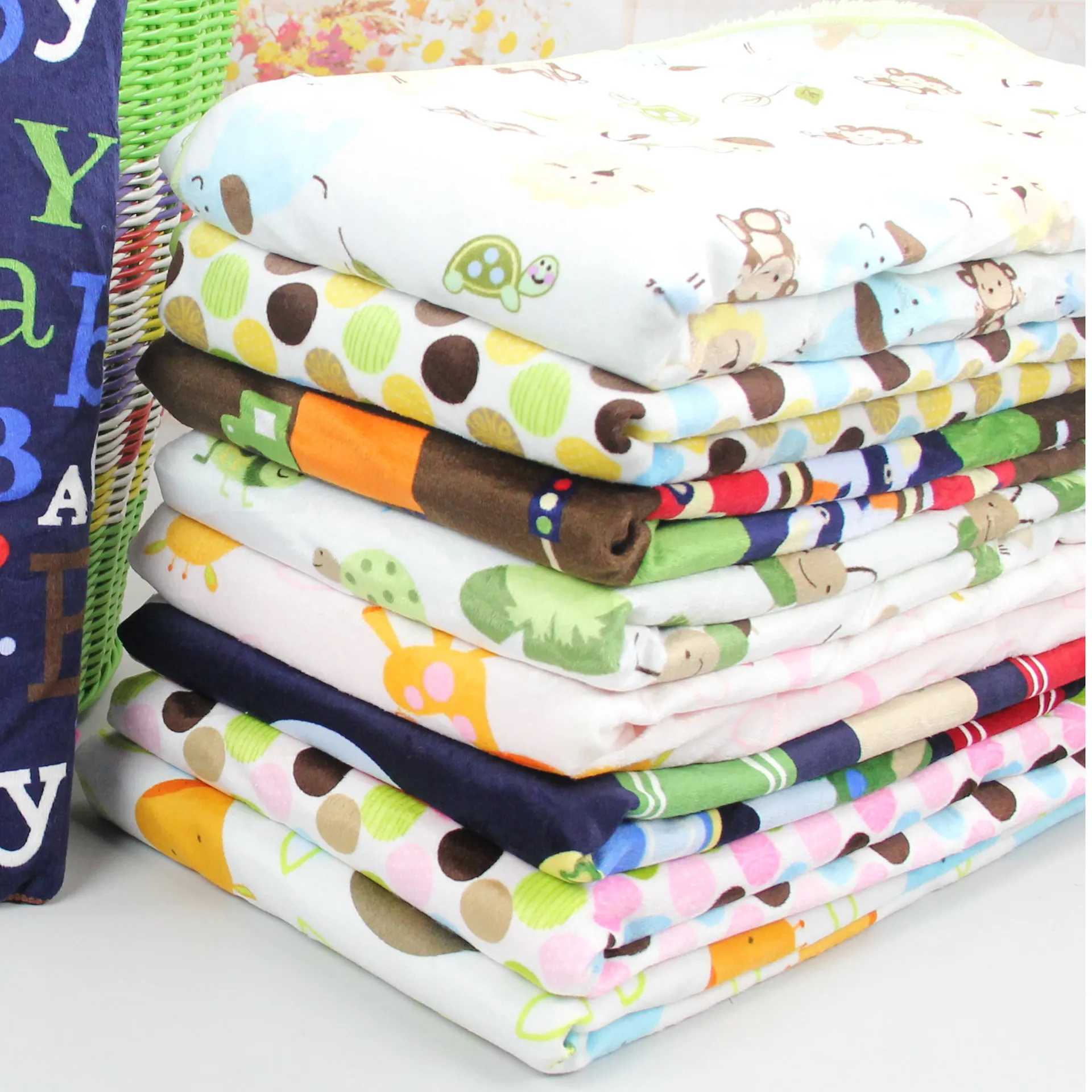 New 2016 Baby blankets thicken font b double b font layer fleece infant swaddle bebe envelope