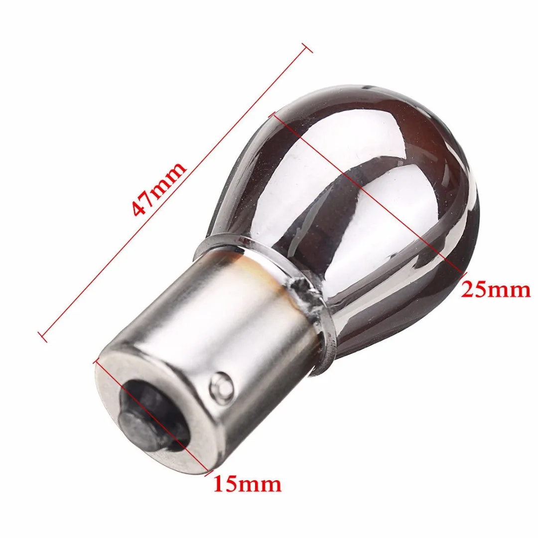 JXLCLYL  1pc 12V 581 BAU15S PY21W Amber Turn Signal Light Front Indicator Bulb