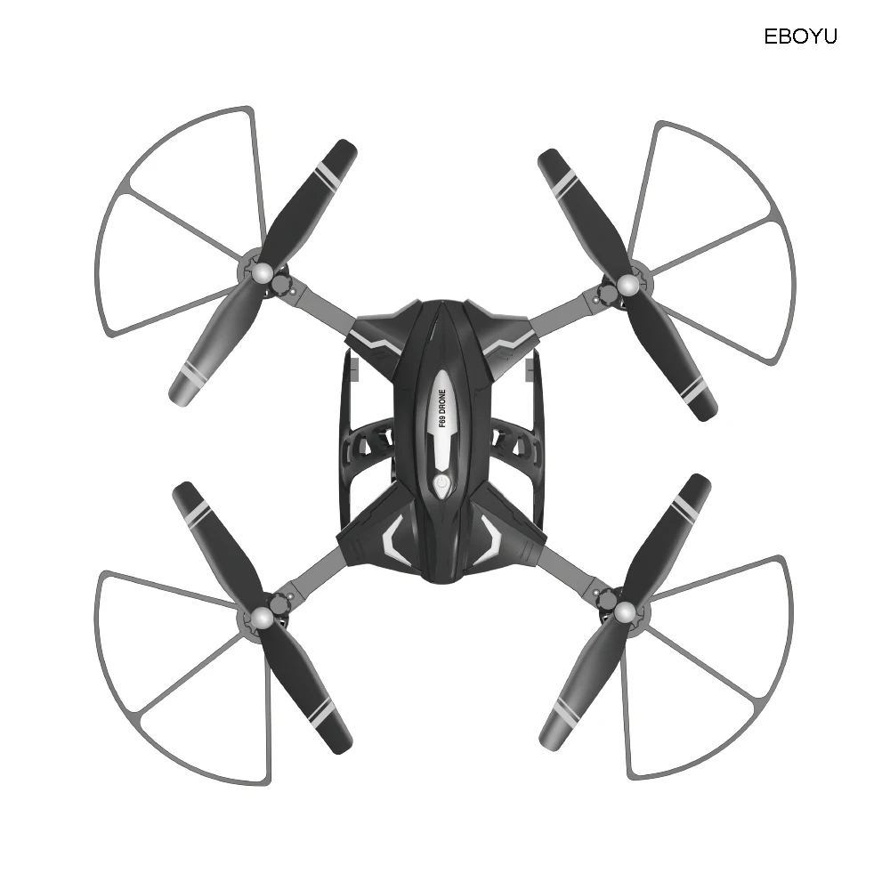 Складной Радиоуправляемый Дрон EBOYU F69 2,4 ГГц 4CH wifi FPV 1080 P HD камера с одной клавишей для снятия и удержания высоты земли RC Quadcopter Drone RTF