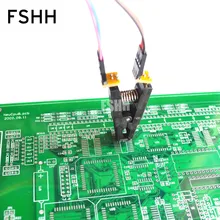 150mil 200mil SOIC8 SOP8 Test Clip For EEPROM / 93CXX / 25CXX / 24CXX in-circuit programming