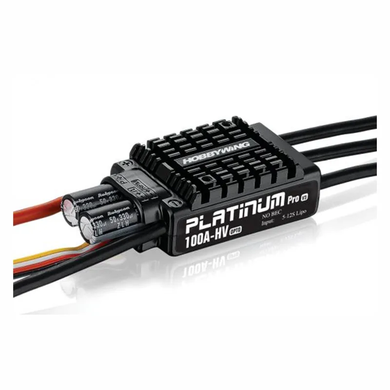

Tarot-RC Original Hobbywing Platinum OPTO HV V3 100A 5-12S Lipo No BEC Speed Controller Brushless ESC for RC Drone Helicopter