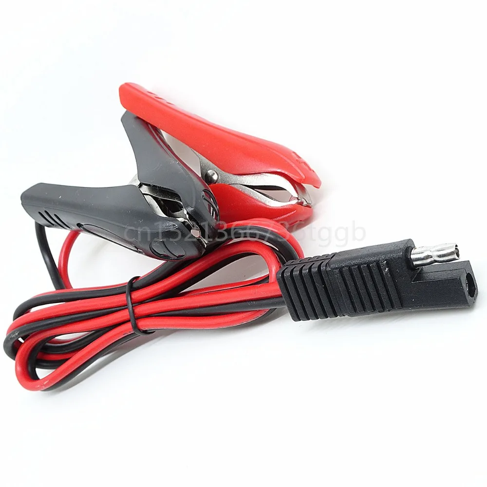 1 шт. зарядное устройство с зажимом для аккумулятора от SAE до alligator clip line DC быстрое