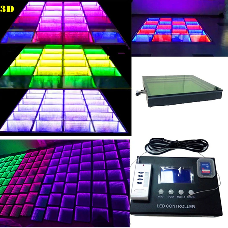 

20W Led Dancing Brick Led Induction Floor Tile Led Video Flooring Tile Floor Screen Background Wall for Bar KVT Conference Party
